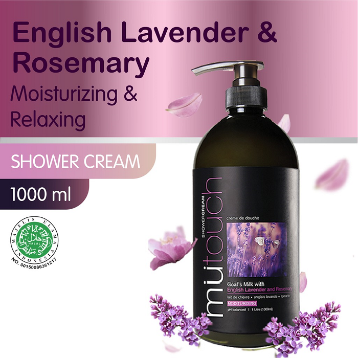Mutouch Goat Milk Shower Cream English Lavender and Rosemary 1000ml